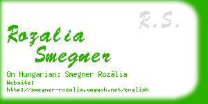 rozalia smegner business card